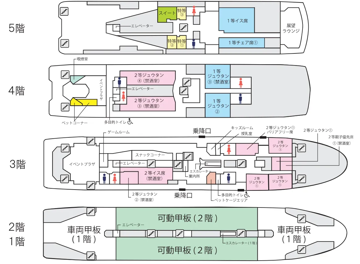 船内平面图