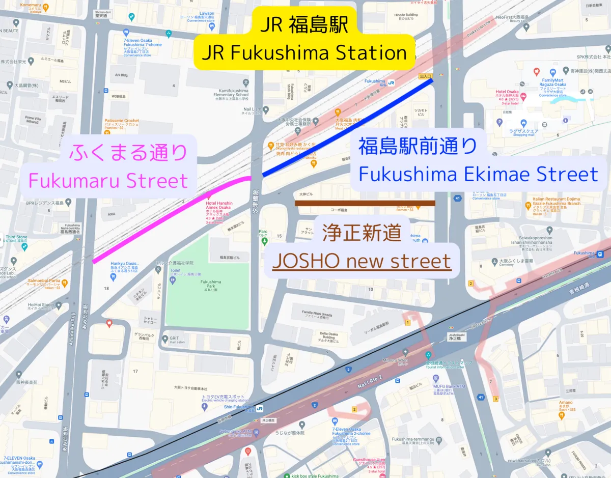福岛欢乐街地图