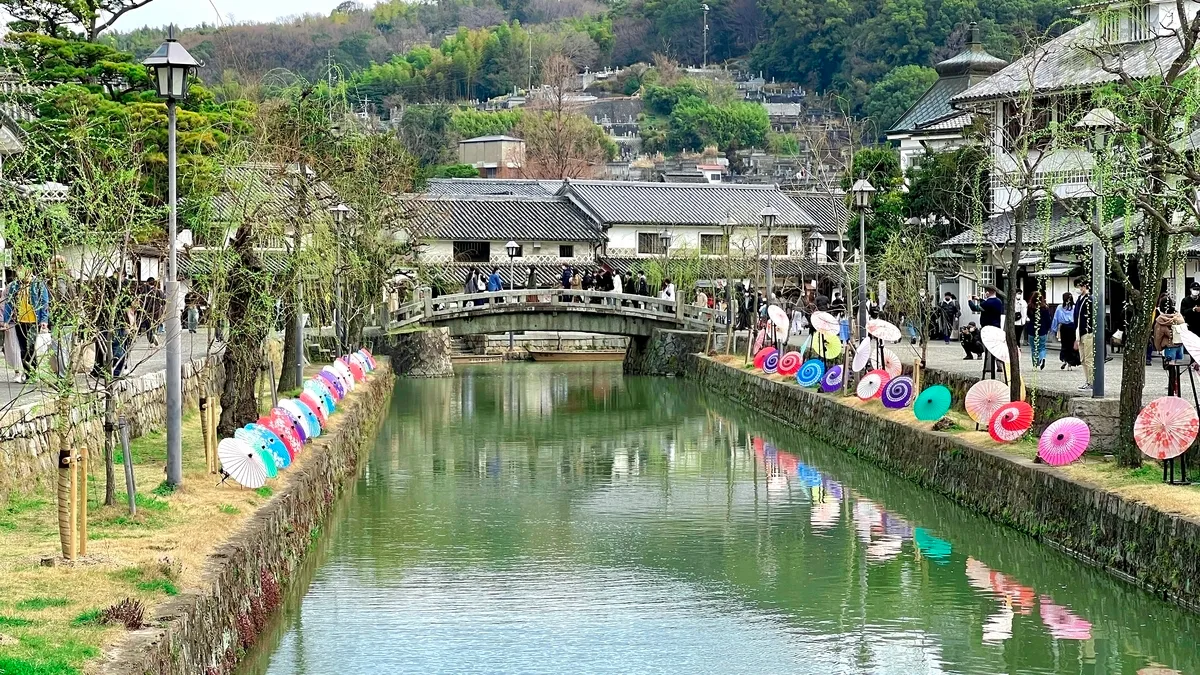 仓敷河沿岸街景