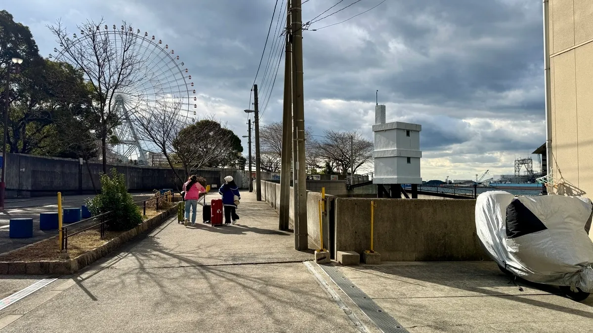 天保山公园后面的小路