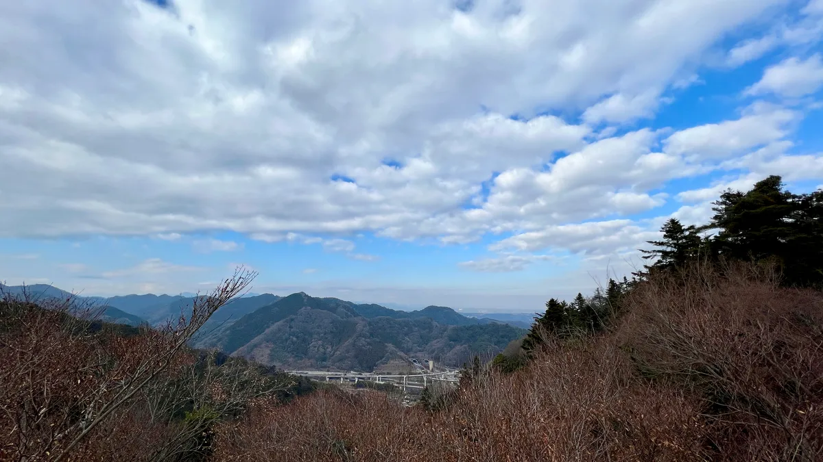 从高尾山站看到的景色