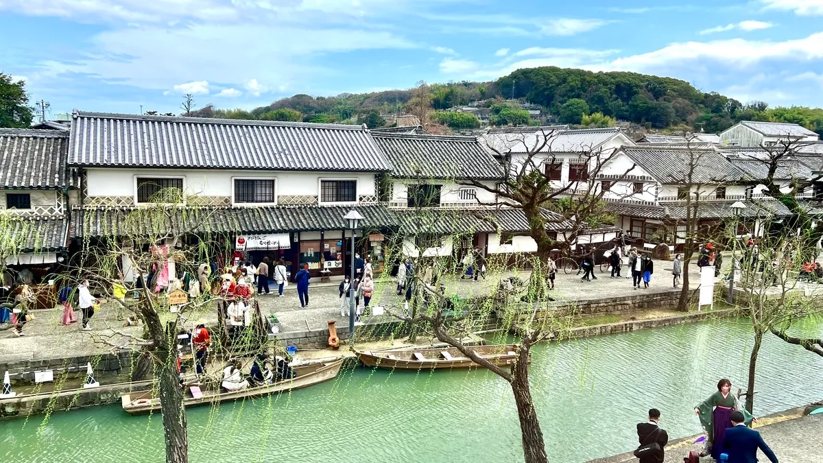 仓敷河沿岸街景