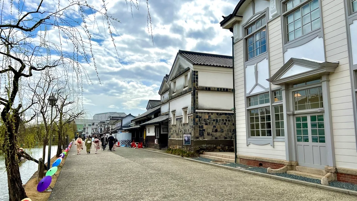 仓敷河沿岸街景