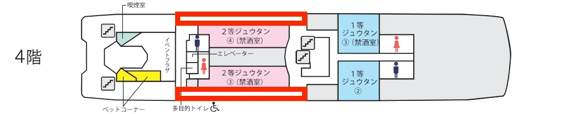 4层桌椅区位置